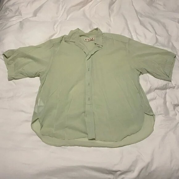 Marni Green Short Sleeve Shirt - Picture 1 of 4